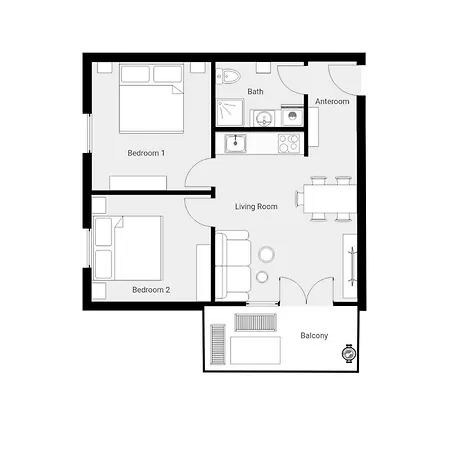 Apartment App Tulum-30m Zum Meer, Privatparkplatz, Balkon, 50'smarttv, Sat *